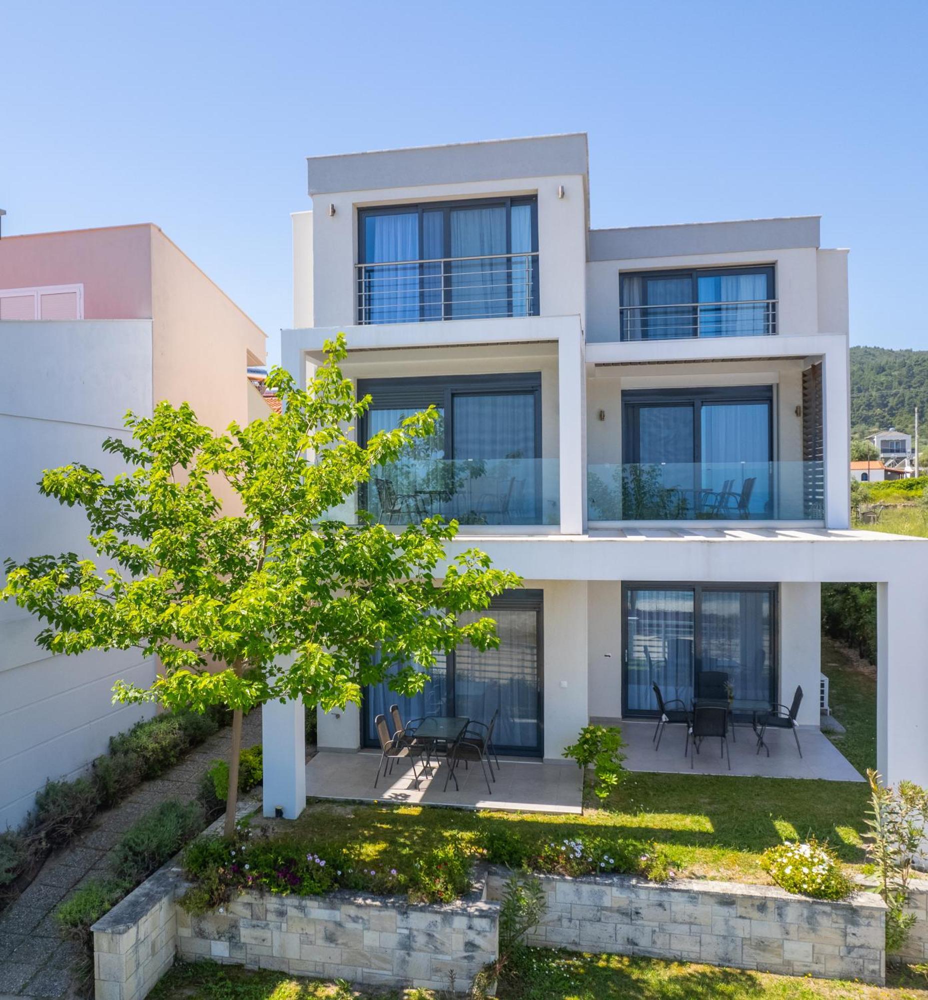 Cavo Blue Coastal Living Leilighet Polýkhrono Eksteriør bilde